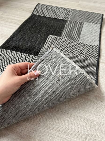 Безворсовий килим Soft Geometry 80х150, різнокольоровий А621 фото