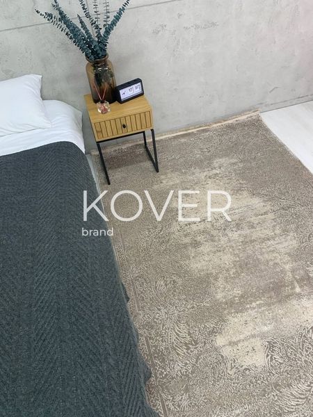 Низьковорсовий килим Glosta, 80x150, коричневий А224 фото