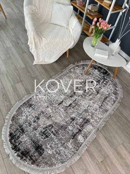 Низьковорсовий килим Lisle, 60x100, сірий А31 фото