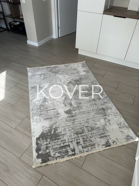 Низьковорсовий килим Roni з переливом, сірий, 60х110 А403 фото