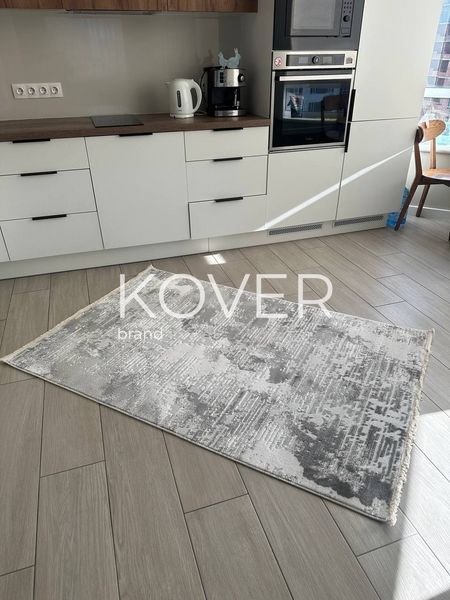 Низьковорсовий килим Roni з переливом, сірий, 60х110 А403 фото
