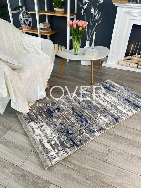 Низьковорсовий килим Mohair, 70х140, сірий А33 фото