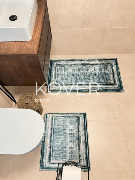 Набір килимів для ванної кімнати та туалету &laquo;Clean&raquo; 60х100 та 60х50 A10111 фото