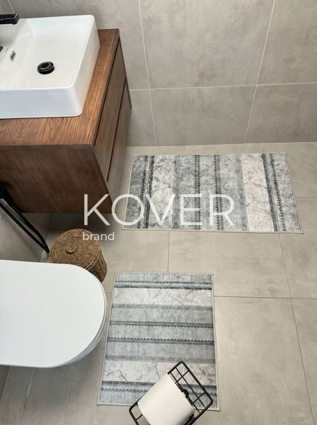 Набір килимів для ванної кімнати та туалету &laquo;Art&raquo; 60х100 та 60х50 A10112 фото