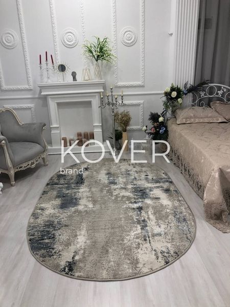 Низьковорсовий килим Chenille, коричневий, 80х150 А16 фото
