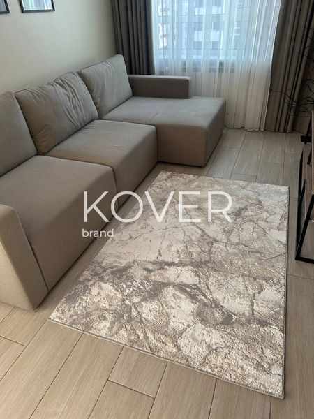 Низьковорсовий килим Torez, бежевий, 80х150 А400 фото