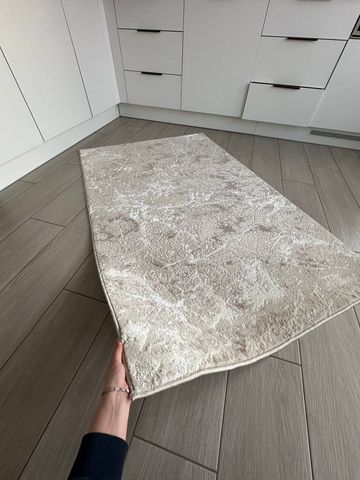 Низьковорсовий килим Flumex, бежевий з переливом, 80x150 А151 фото