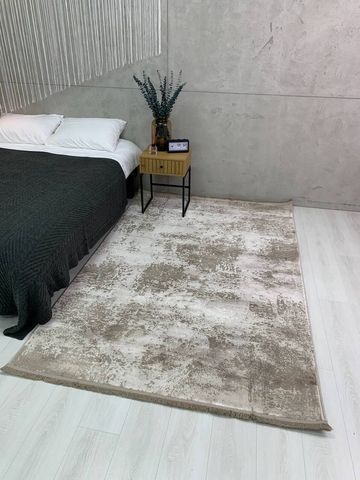 Низьковорсовий килим Wysta, 60x110, бежевий А235 фото