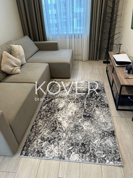 Низьковорсовий килим Rexi з переливом, сірий, 80х150 А393 фото