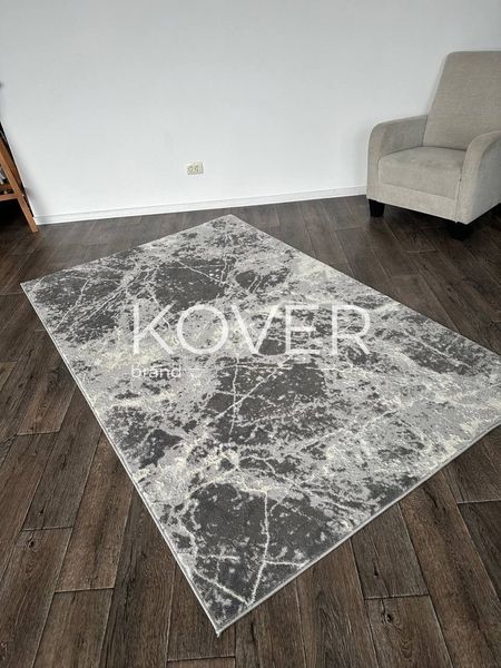 Низьковорсовий килим Vortra, 80x150, сірий А159 фото