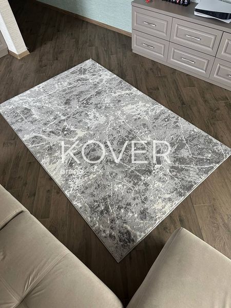 Низьковорсовий килим Vortra, 80x150, сірий А159 фото