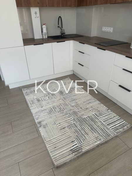 Низьковорсовий килим Channy, сірий, 80х150 А398 фото