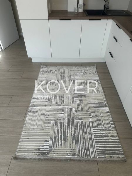 Низьковорсовий килим Channy, сірий, 80х150 А398 фото