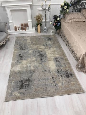 Низьковорсовий килим Suede, сірий, 80х150 А17 фото