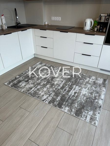 Низьковорсовий килим Polo з переливом, сірий, 80х150 А394 фото
