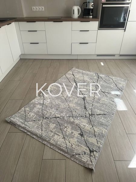 Низьковорсовий килим Primo, сірий, 80х150 А399 фото