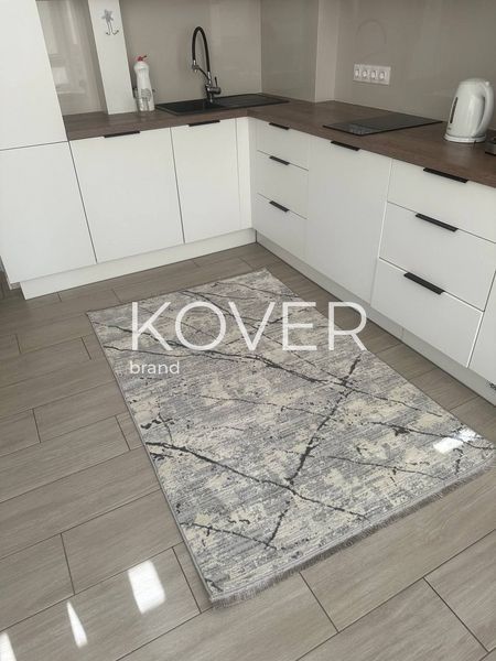 Низьковорсовий килим Primo, сірий, 80х150 А399 фото