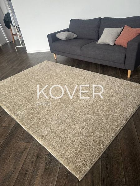 Високоворсовий килим Charmolo, бежевий, 80х150 А323 фото