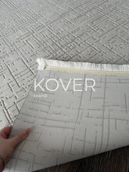 Низьковорсовий килим Flaxen, білий, 60x110 А318 фото