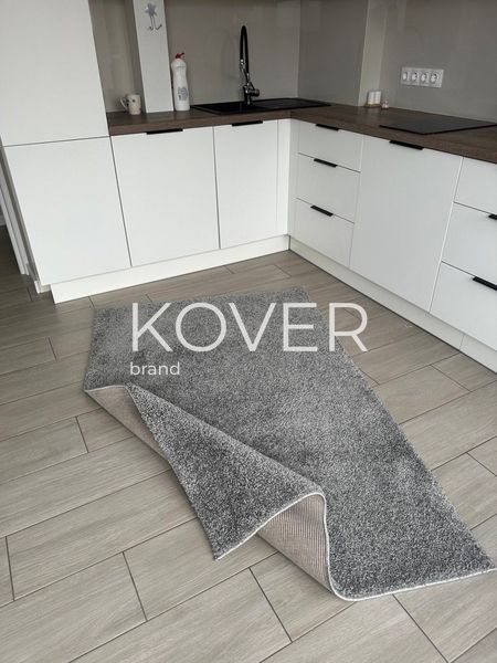 Високоворсовий килим Gretti, сірий, 80х150 А324 фото